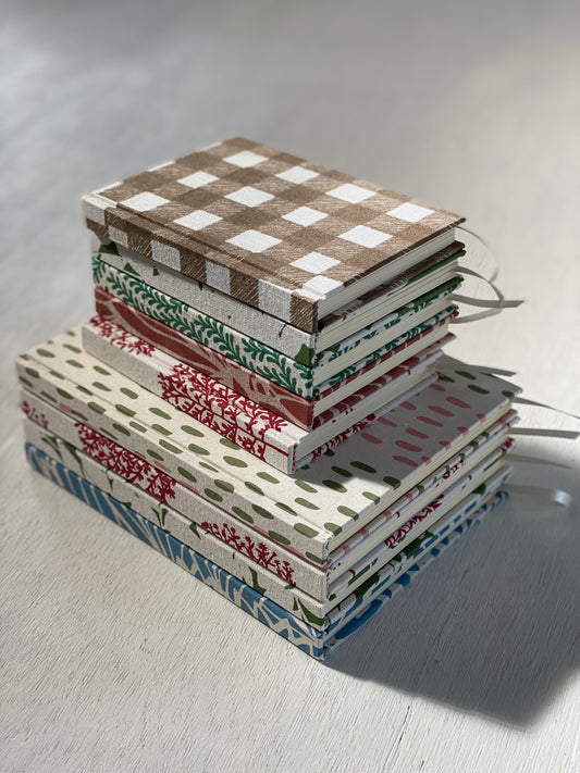 Caderno A6 - Vichy Bordado
