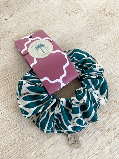 Scrunchie Palmeira-leque verde