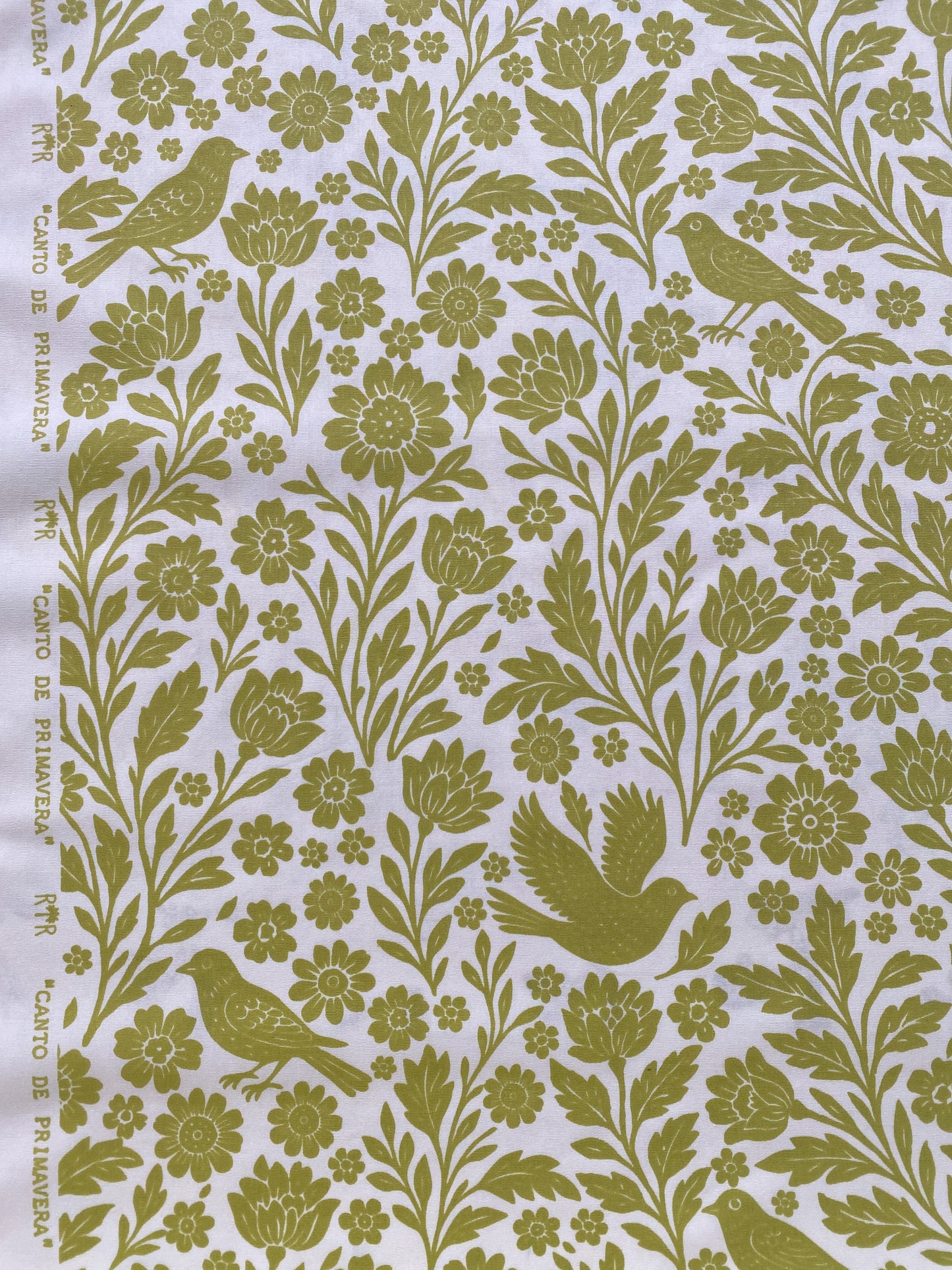 Tecido Canto de Primavera - Verde