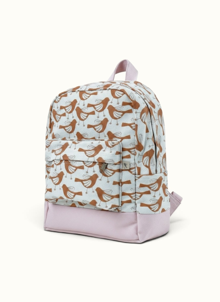 Mochila P Passaredo - Caramelo e Rosa