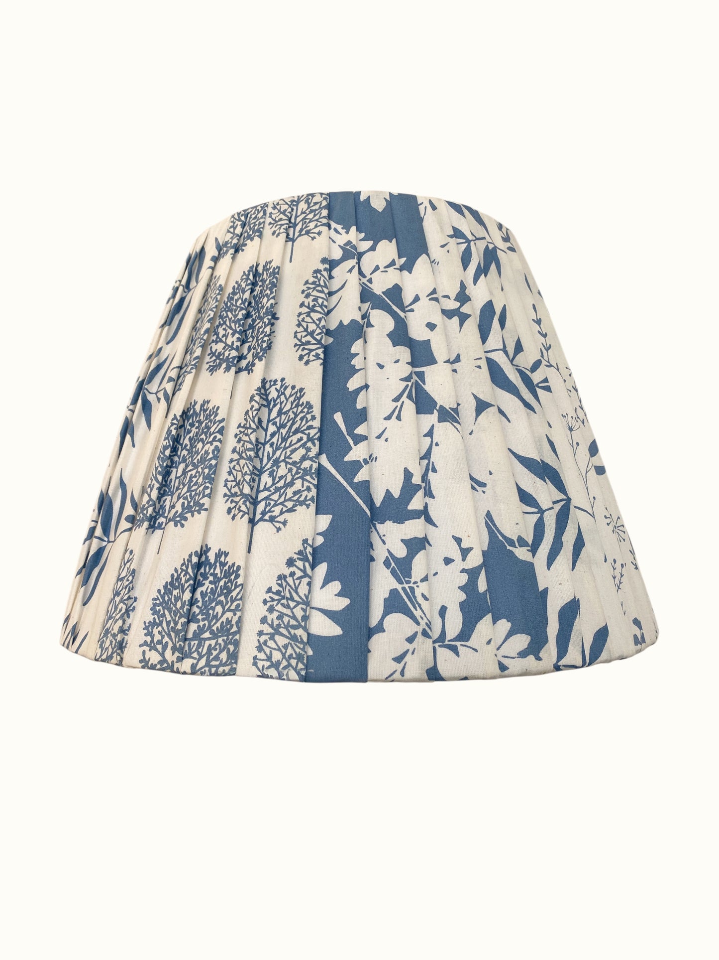 Cúpula G plissada Mix de estampas - Azul Índigo