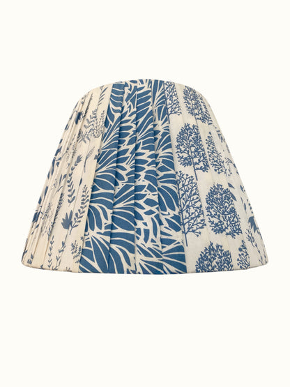 Cúpula G plissada Mix de estampas - Azul Índigo
