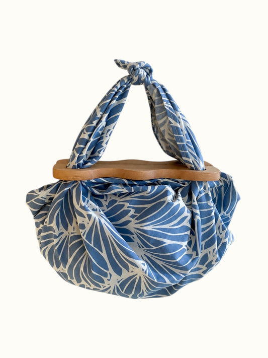 Bolsa de mão Palmeira-leque - Azul
