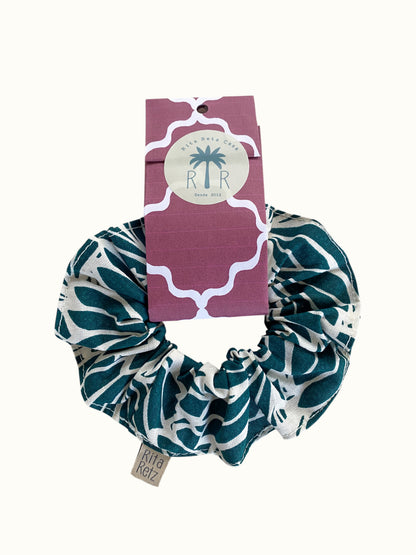 Scrunchie Palmeira-leque verde