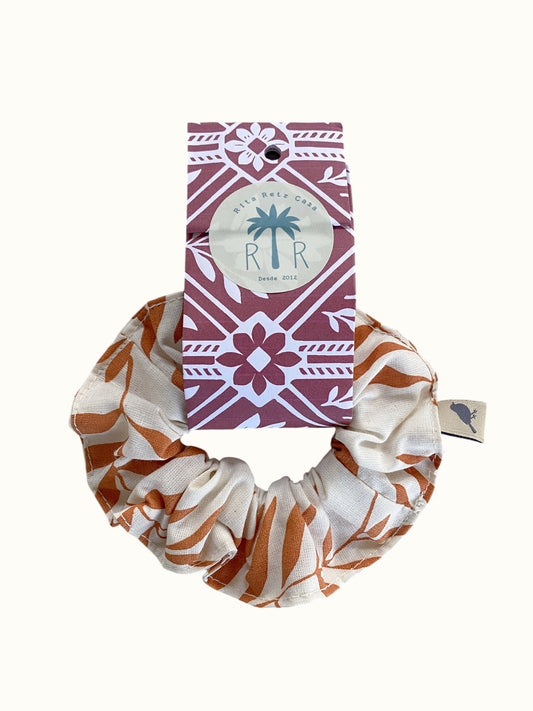 Scrunchie Eucalipto caramelo