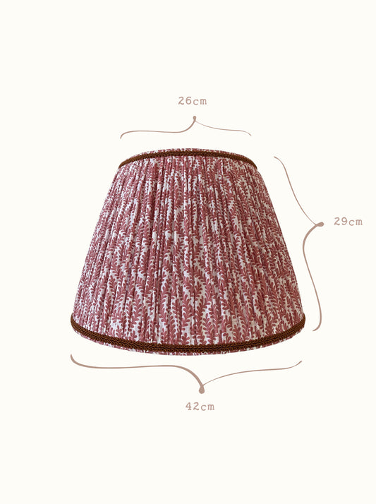 Cúpula G franzida Raminhos - Vermelho Ferrugem com cobre